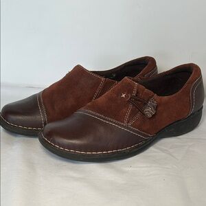 Clark’s women's Brown Leather and Suede Shoes
